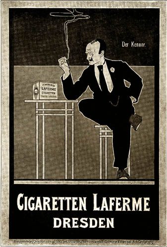 Laferme Cigaretten Reklame