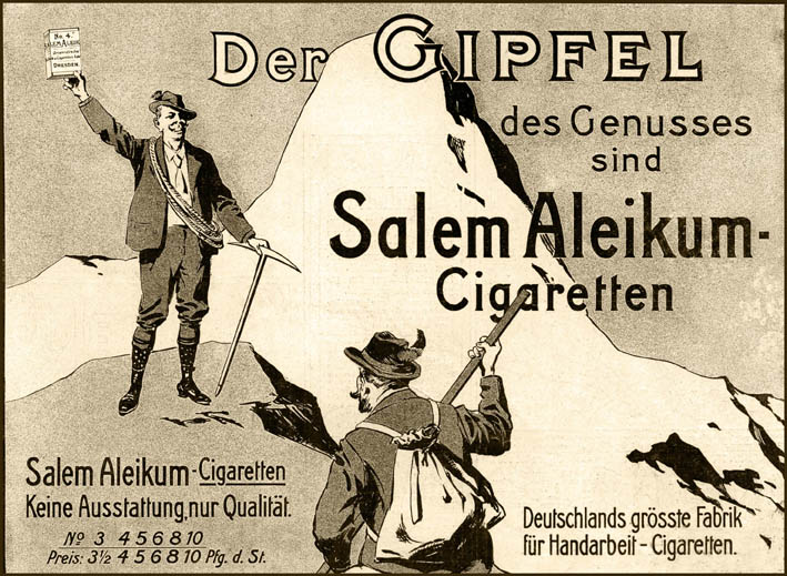 Salem Alkeikum Cigaretten Reklame